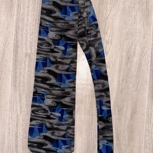 Grateful Dead Great Pyramid Silk Tie Blue Pyramids USA Made 3.5x58 EUC